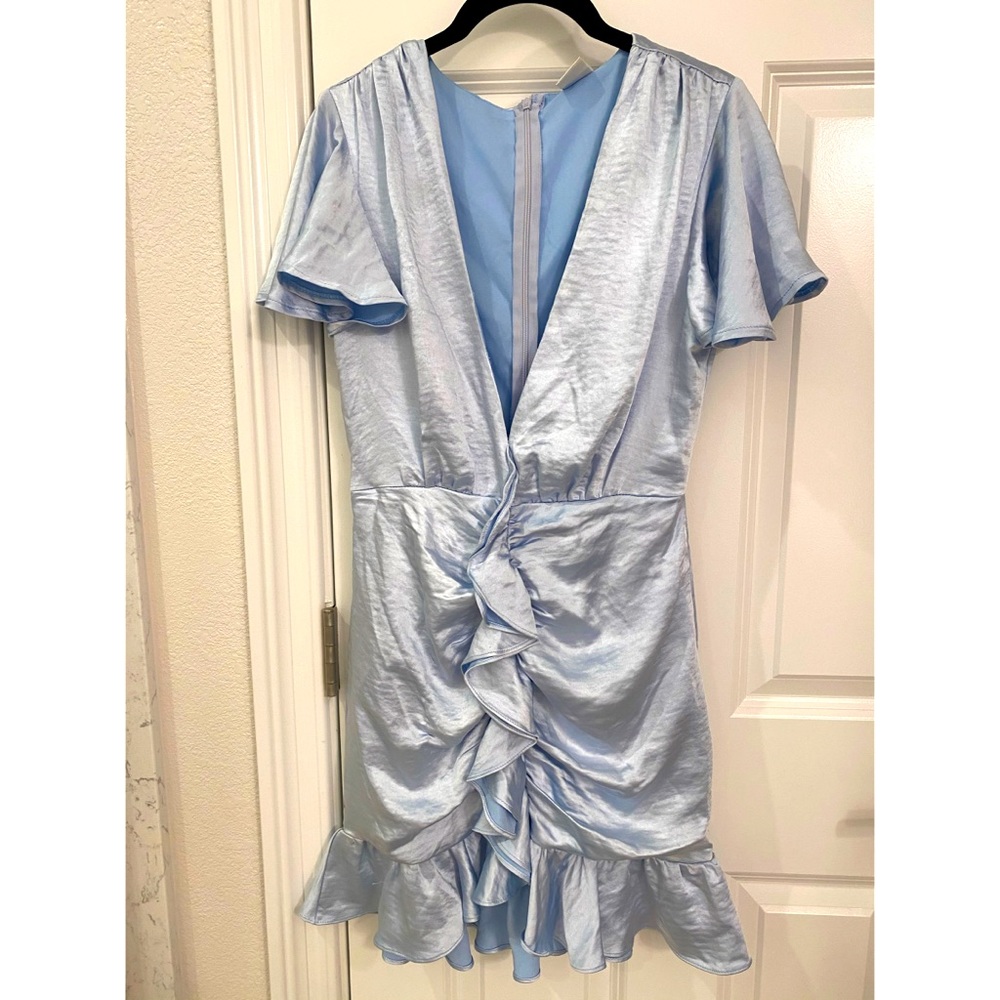 Ruffled Baby Blue Dress